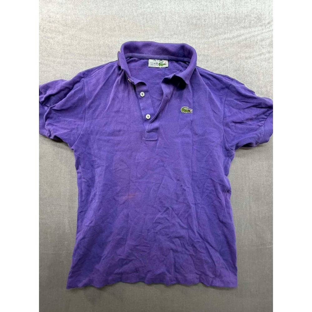 Locoste Chemise Women Polo Shirt Purple‎ Size 38 Has Fading